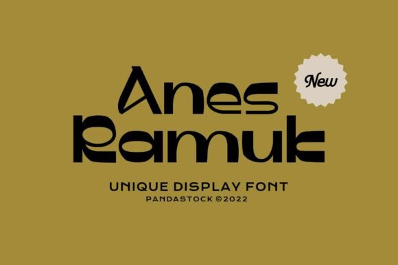 Anes Ramuk: A Groovy Display Font for Bold Web Interfaces