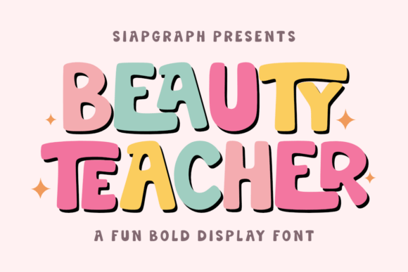 Beauty Teacher: A Bold Font for Vibrant Digital Campaigns