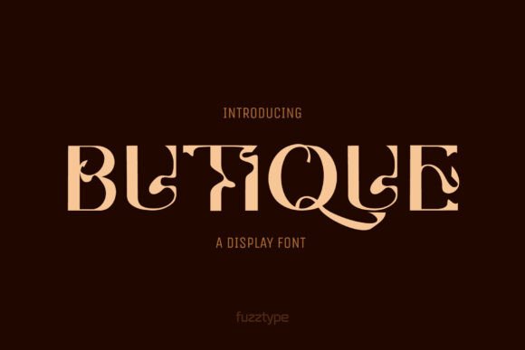 Butique Display Font: 1960s Psychedelic Style for Your Brand