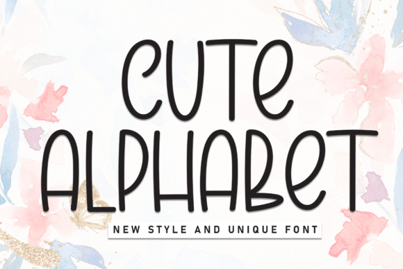 Cute Alphabet: A Playful Display Font for Handmade Products