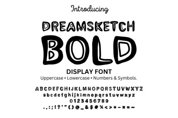 Dreamsketch Bold: A Hand-Drawn Display Font with Real Branding Charm