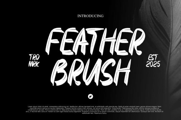 Feather Brush: A Designer’s Take on a Dynamic Display Font