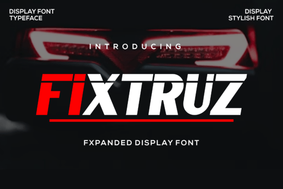 Fixtruz: A Bold Expanded Display Font for Real Branding Work