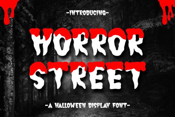 Horror Street: A Display Font for Gothic Crafters
