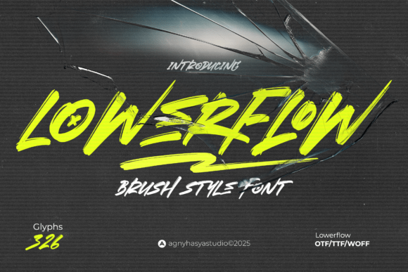Lowerflow Font Review: A Bold Brush Typeface for Small Business Branding
