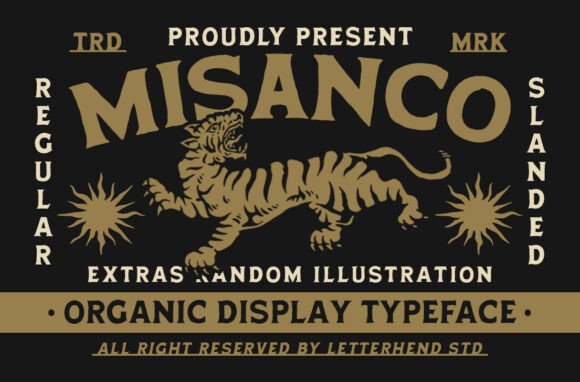 Misanco: A Vintage Display Typeface for Bold Web Headlines