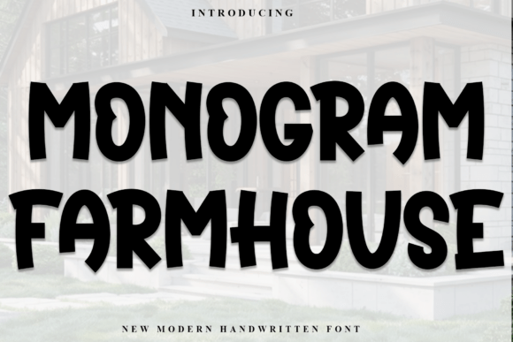Monogram Farmhouse: A Festive Font for Branding Projects