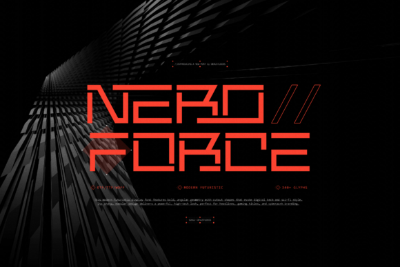 Nero Force Font for Crafters and Product Makers