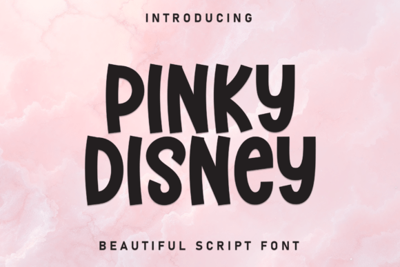 Pinky Disney: A Friendly Display Font for Branding Work