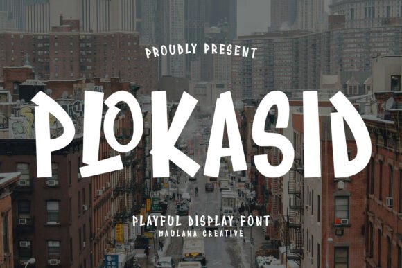 Plokasid: A Playful Display Font for Editorial Design