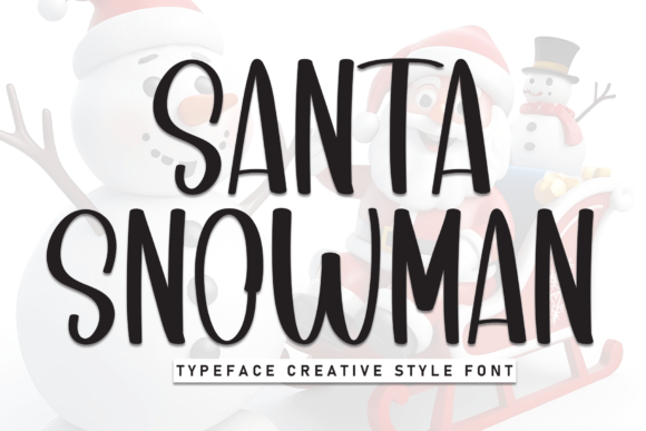Santa Snowman: A Friendly Display Font for Polished Branding