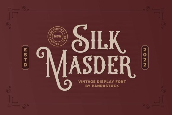 Silk Masder: A Vintage Display Font That Makes Campaigns Instantly Recognizable