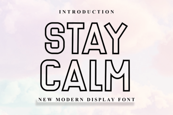 Stay Calm Font: A Festive Typeface for Crafters and Handmade Sellers