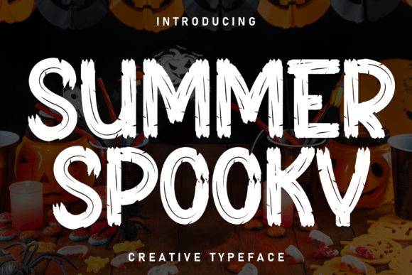 Summer Spooky: A Friendly Display Font for Handmade Products