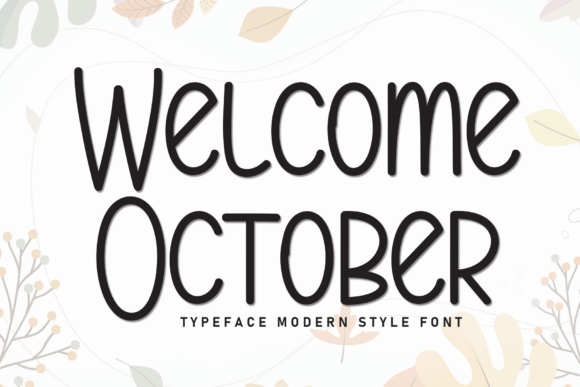 Welcome October Font Brings Warm Craft Style to Handmade Products