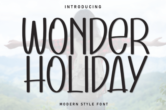 Wonder Holiday Font: A Display Typeface for Warm Editorial Design